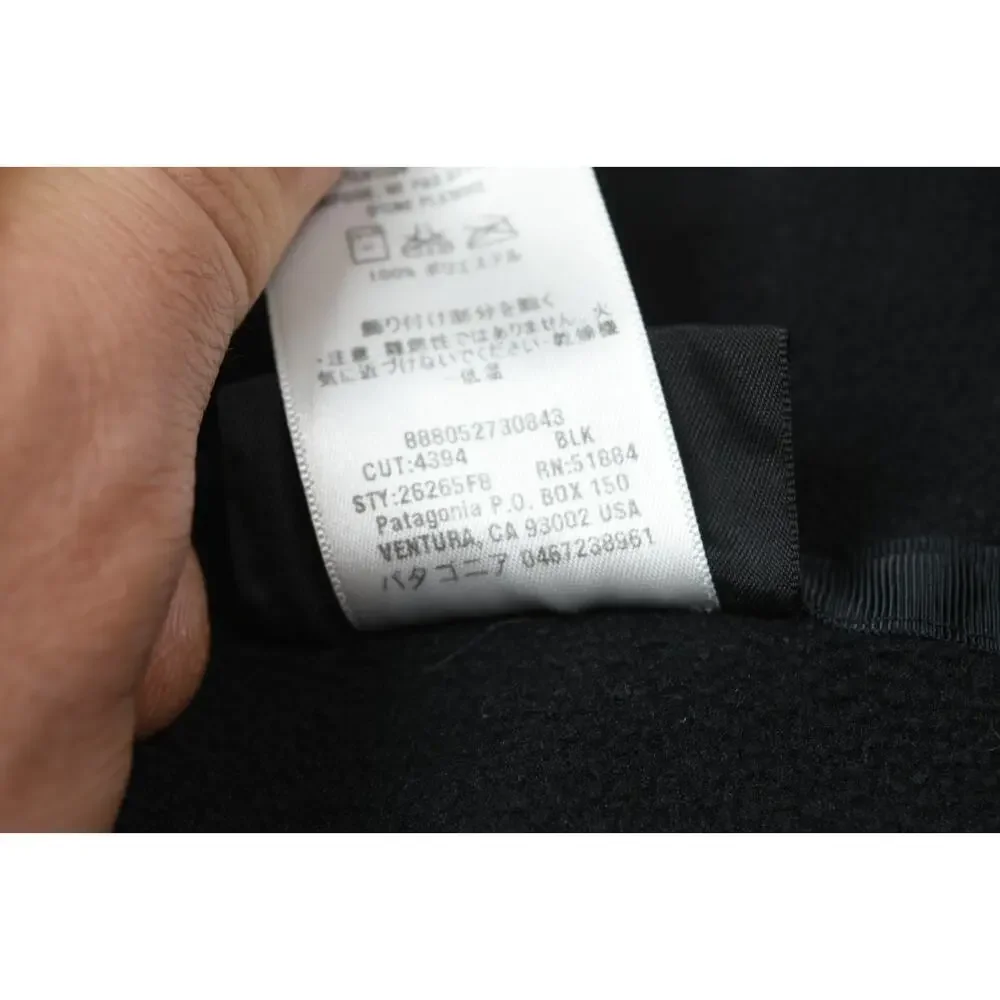Patagonia Synchilla Micro-D Fleece Pullover Sweater Mens XL Black Long Sleeve